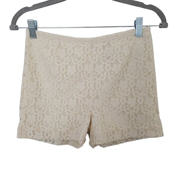 Sam & George Girls Floral Lace Shorts Size 12 Ivory NWT - Picture 1 of 8